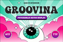 Groovina Psychedelic Retro Font