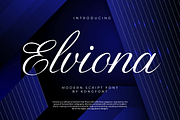 Elviona – A Modern Script Font, a Script Font by overlaytemplates (Thumbnail 1 of 5)