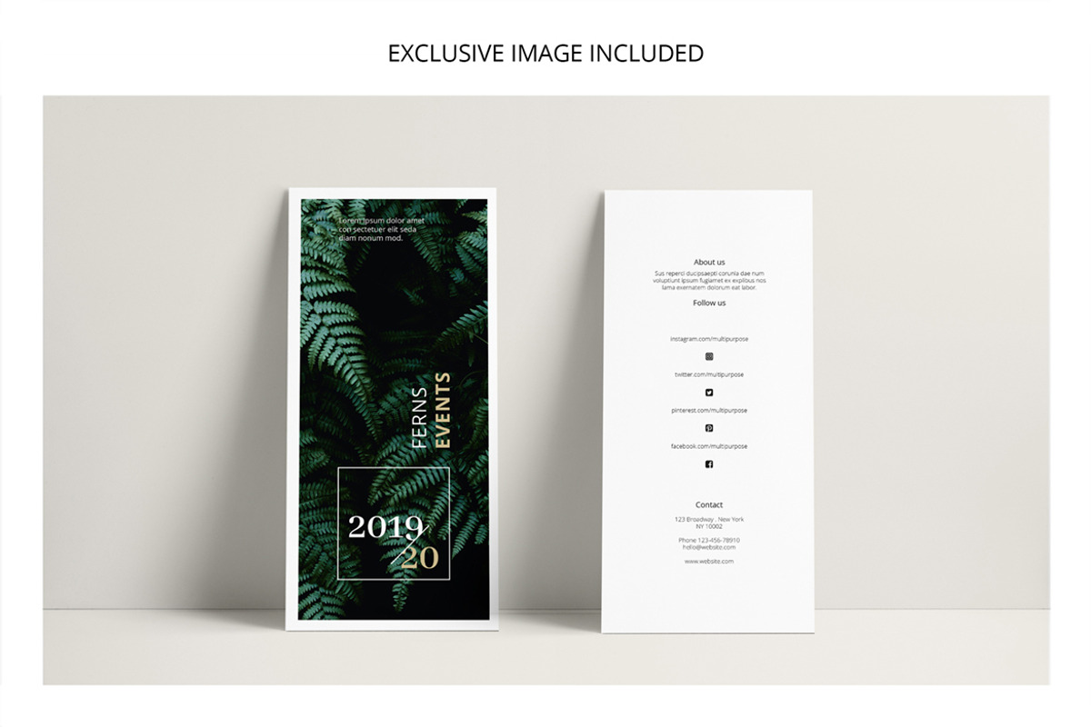 FERNS Trifold Event Flyer Design, a Brochure Template by AgataCreate (Photo 1 of 8)