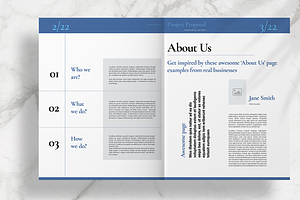 Blue Business Proposal Layout