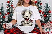 Whimsical Christmas Fluffy Dogs PNG, a Transportation Illustration by Digital Artistic99 (Thumbnail 6 of 7)
