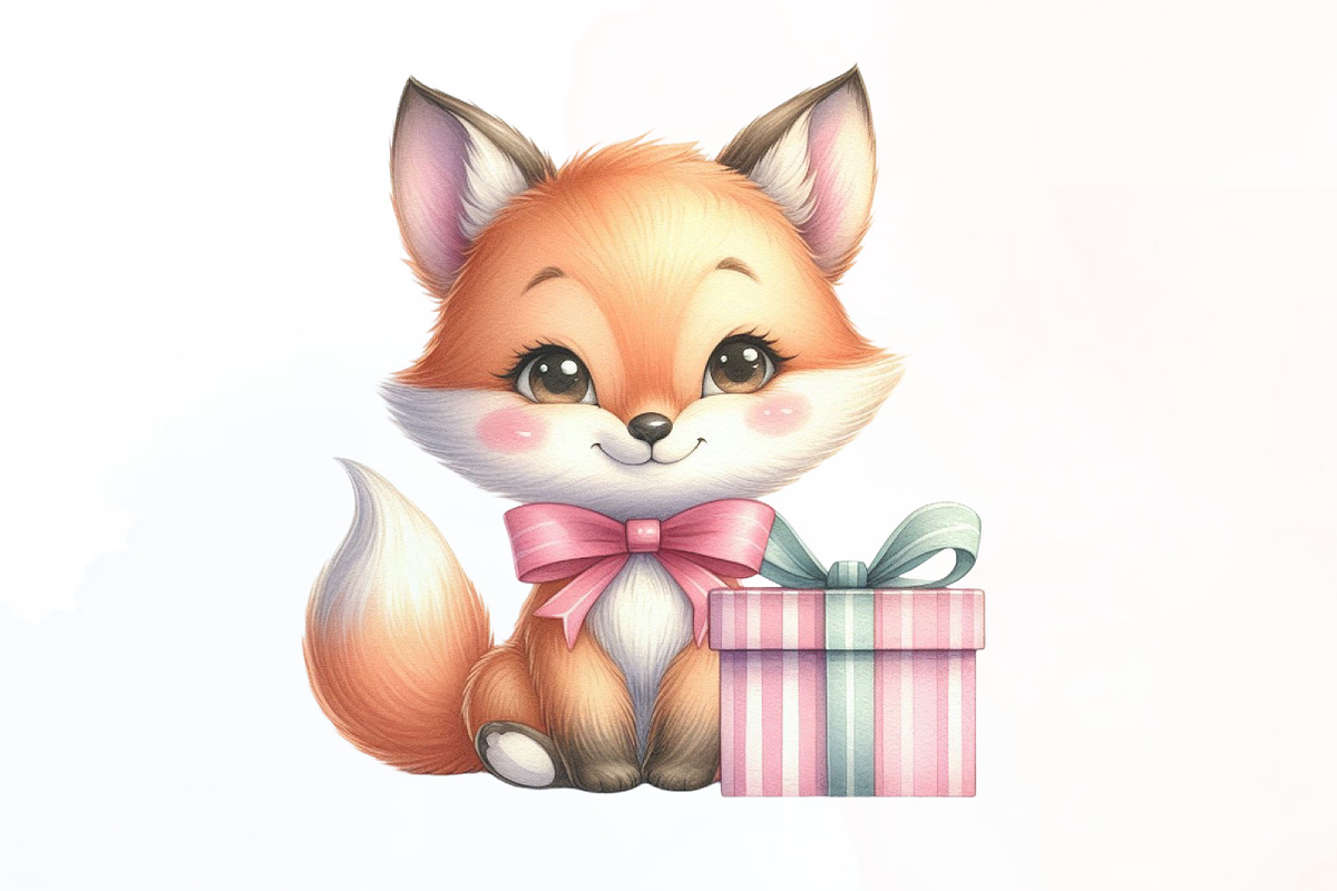 Birthday Baby Animal Clipart, Birthd, an Illustration by Designking (Photo 2 of 4)