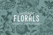 VINTAGE FLORALS | 35 Vectors, an Illustration by Britt & Kit (Thumbnail 1 of 2)