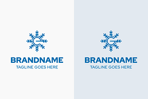 Letter E G Snowflake Logo, a Branding & Logo Template by Pray Art Design Studio