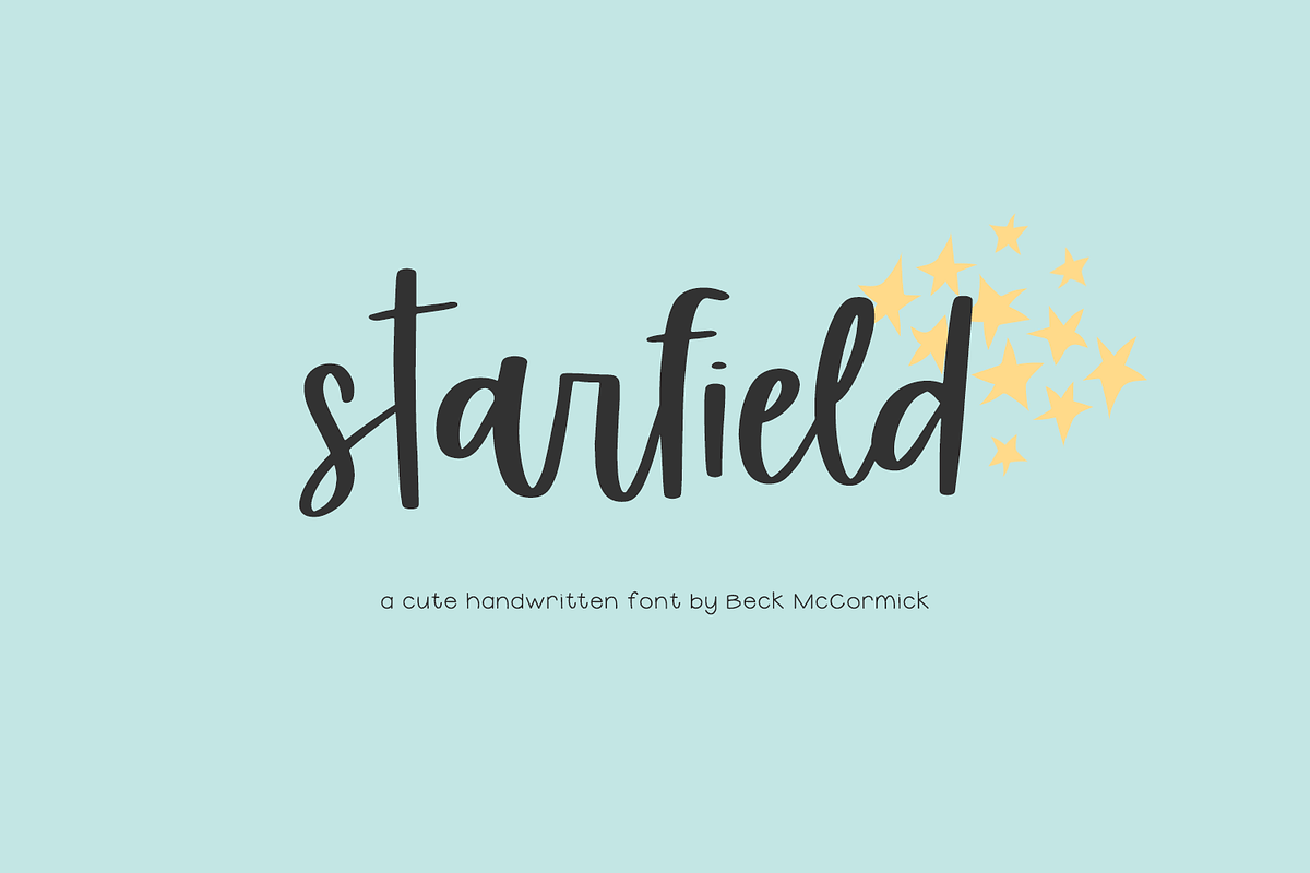 Starfield Handwriting Font, a Handwritten Font by Beck McCormick (Photo 1 of 10)