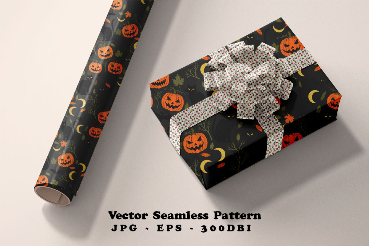Cute Halloween Seamless Vector, a Pattern Graphic by one-touch (Photo 4 of 10)