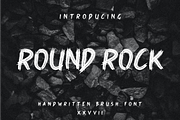 Round Rock Brush Font, a Script Font by Typegoals Studio (Thumbnail 1 of 7)