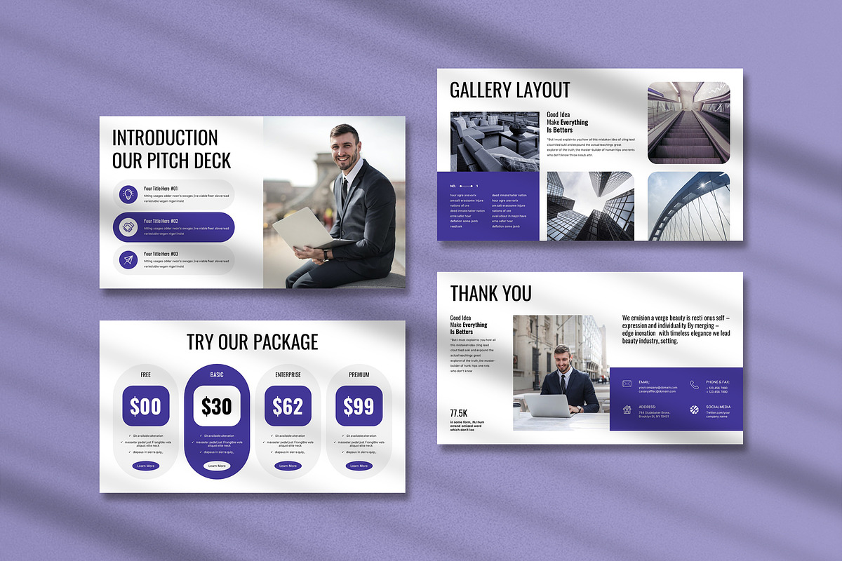 Pitch Deck Presentation Template, a Presentation Template by Pradaxa (Photo 3 of 5)