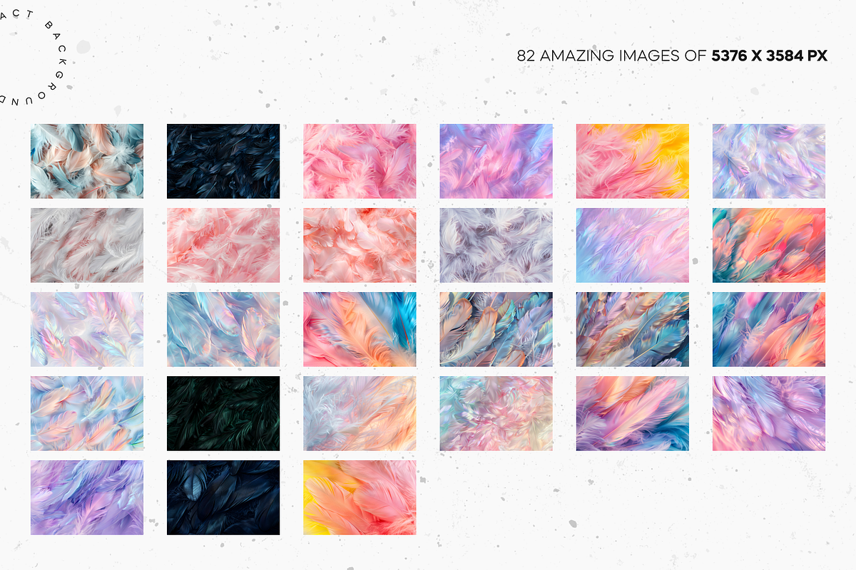 Vibrant Elegance Feathers, a Background Graphic by Lumeno (Photo 4 of 6)