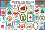 Christmas Cute Vintage Frame PNG, an Illustration by SinaCreation (Thumbnail 1 of 7)