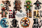 Summer Gothic Voodoo Doll  Sublimat, an Illustration by SVGArt (Thumbnail 1 of 8)