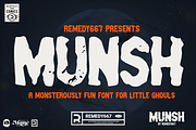 Munsh, a Sans Serif Font by Remedy667 (Thumbnail 1 of 7)