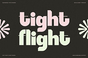 SLTF Tight Flight - Bold Funky Font, a Sans Serif Font by SilverStag Type Foundry (Thumbnail 1 of 19)