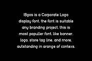 Ibgos - Corporate Logo Font, a Sans Serif Font by QR Design Studio (Thumbnail 4 of 6)
