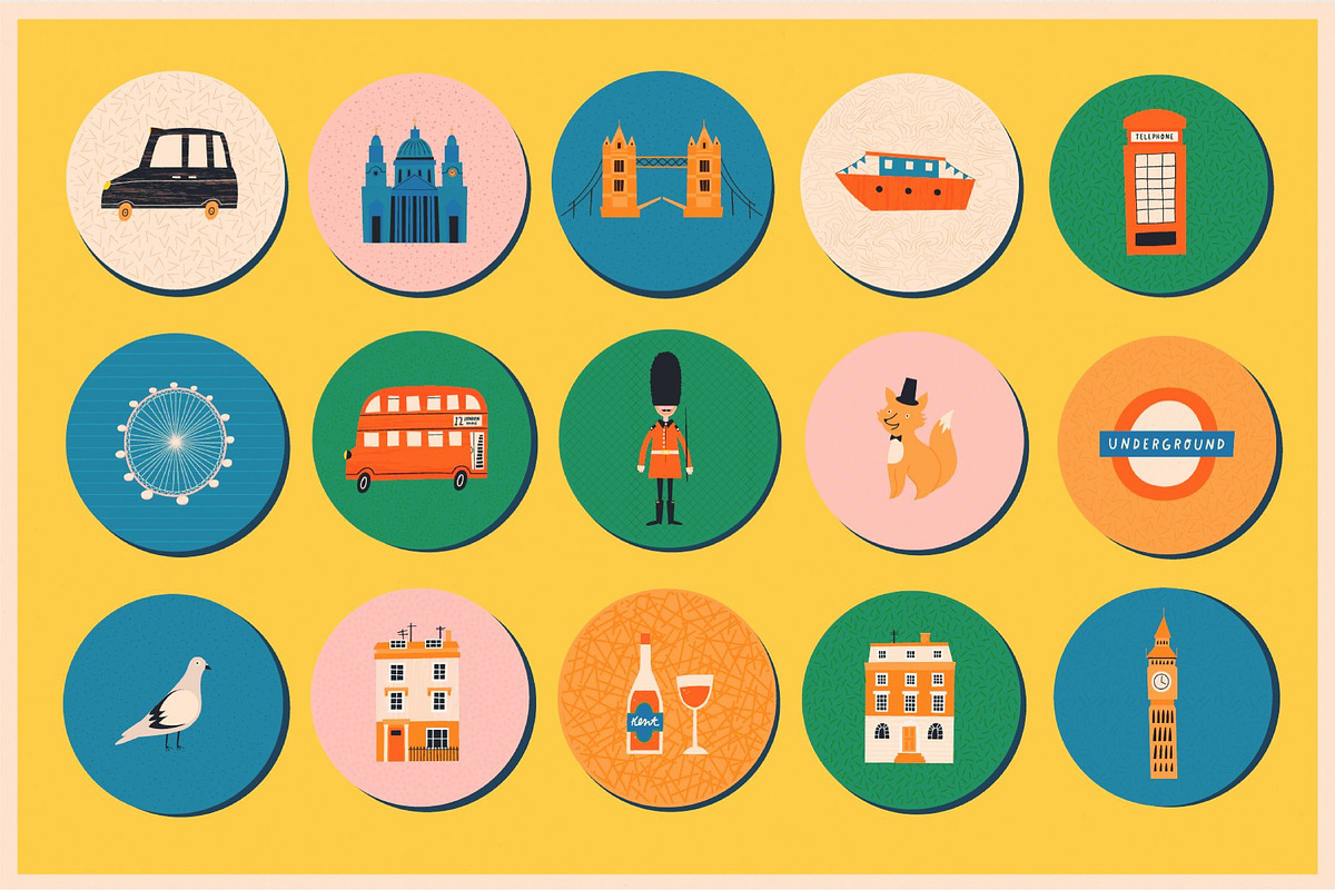 London hand drawn vectors, an Object Illustration by vanloveart (Photo 5 of 8)