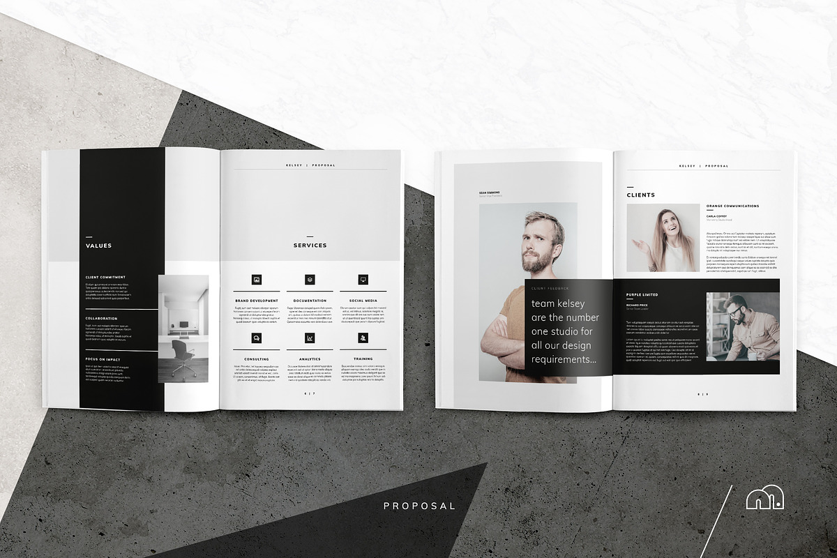 Pitch Pack - Kelsey, a Brochure Template by bilmaw creative (Photo 5 of 17)