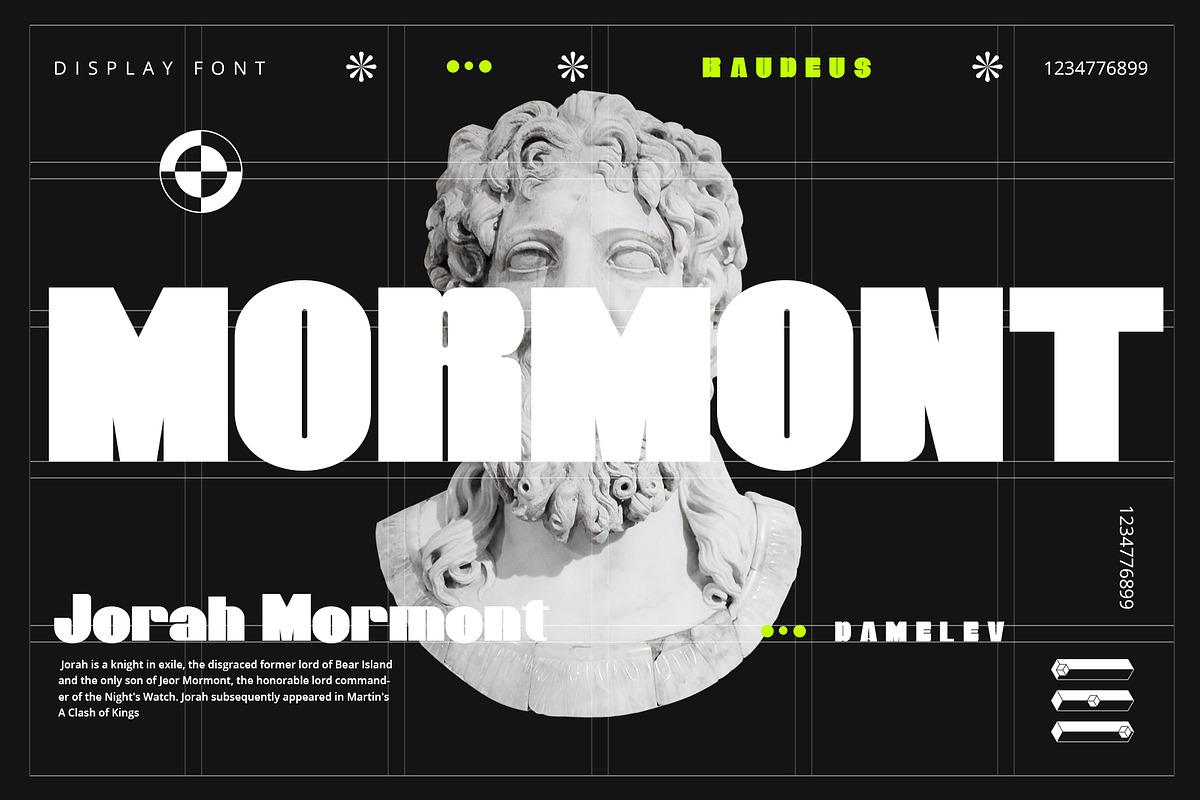 Baudeus, a Sans Serif Font by Damelev (Photo 8 of 8)