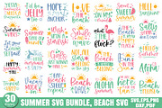 Summer SVG Bundle, Beach SVG, a Graphic by Designer302 (Thumbnail 1 of 31)