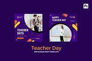 Teacher Day Instagram Post, a Social Media Template by CavenArt (Thumbnail 2 of 5)