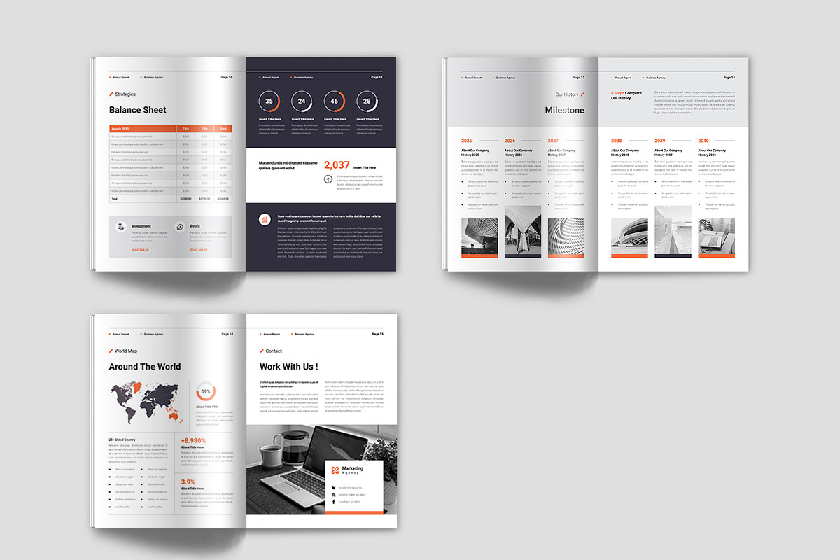 Annual Report Template, a Brochure Template by Spark_Creative (Photo 11 of 12)