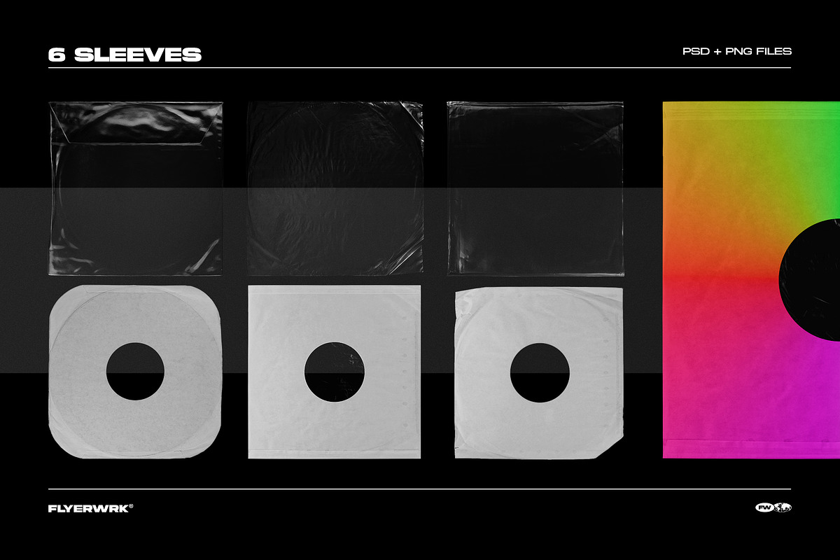Retro Vinyl Record Mockup, a Product Mockup by FLYERWRK (Photo 4 of 15)