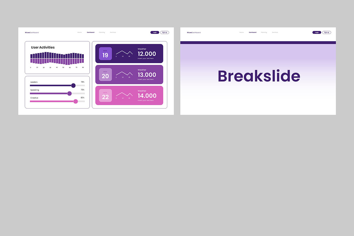 DASHBOARD Infographic Google Slides, a Presentation Template by rgbryand