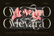 Mevara - Elegant Serif with Flourish, a Serif Font by Glyphofik x GudPap (Thumbnail 1 of 15)
