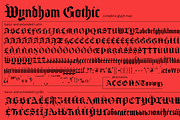 Wyndham Gothic, a Blackletter Font by Sharkshock (Thumbnail 5 of 10)