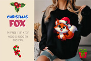 Christmas cute fox. Clipart, PNG., an Animal Illustration by KENO Mascots (Thumbnail 6 of 8)