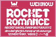 Rocket Romance font, a Blackletter Font by weknow (Thumbnail 1 of 8)