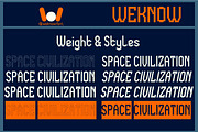 Space Civilization font, a Font by weknow (Thumbnail 7 of 8)
