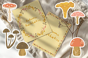 Woodland Mushrooms pattern & clipart, a Seasonal Illustration by Carpet Tapete Pretzel (Thumbnail 4 of 13)