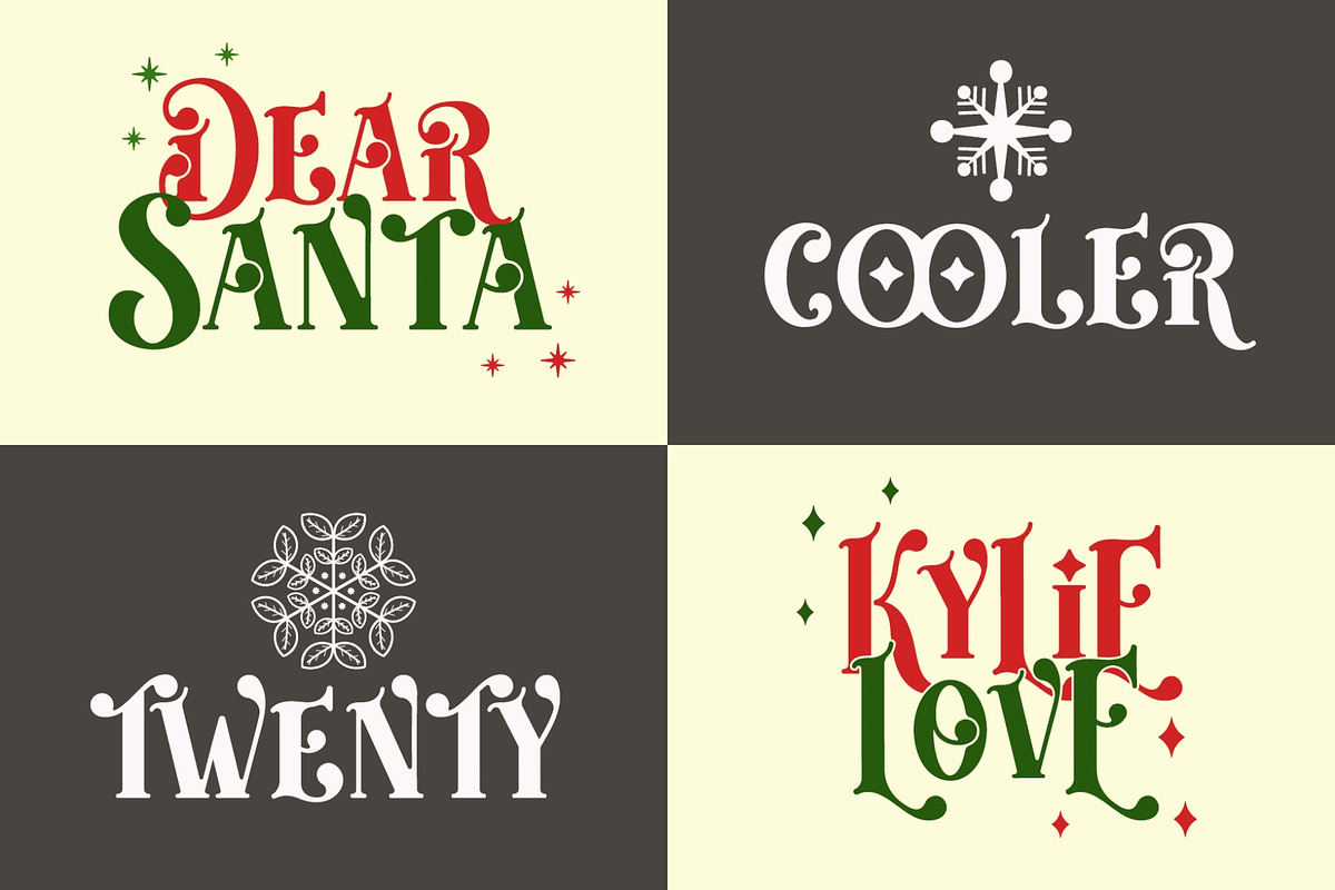 Christmas Moonday - All Caps Serif, a Serif Font by Airotype (Photo 9 of 12)