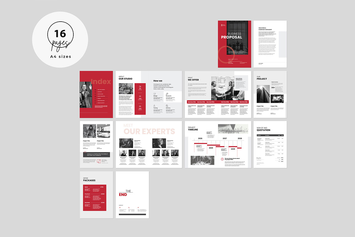 Business Proposal Template, Brochure, a Brochure Template by Niofix (Photo 5 of 6)