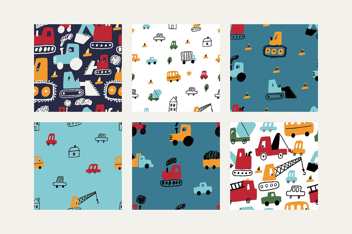 Whimsical Cars Clipart, a Decorative Illustration by Barkova Nadya (Photo 3 of 6)