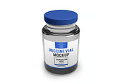 Vaccine Vial Mockup Template Set, a Packaging Mockup by DesignRushMarket (Thumbnail 5 of 11)