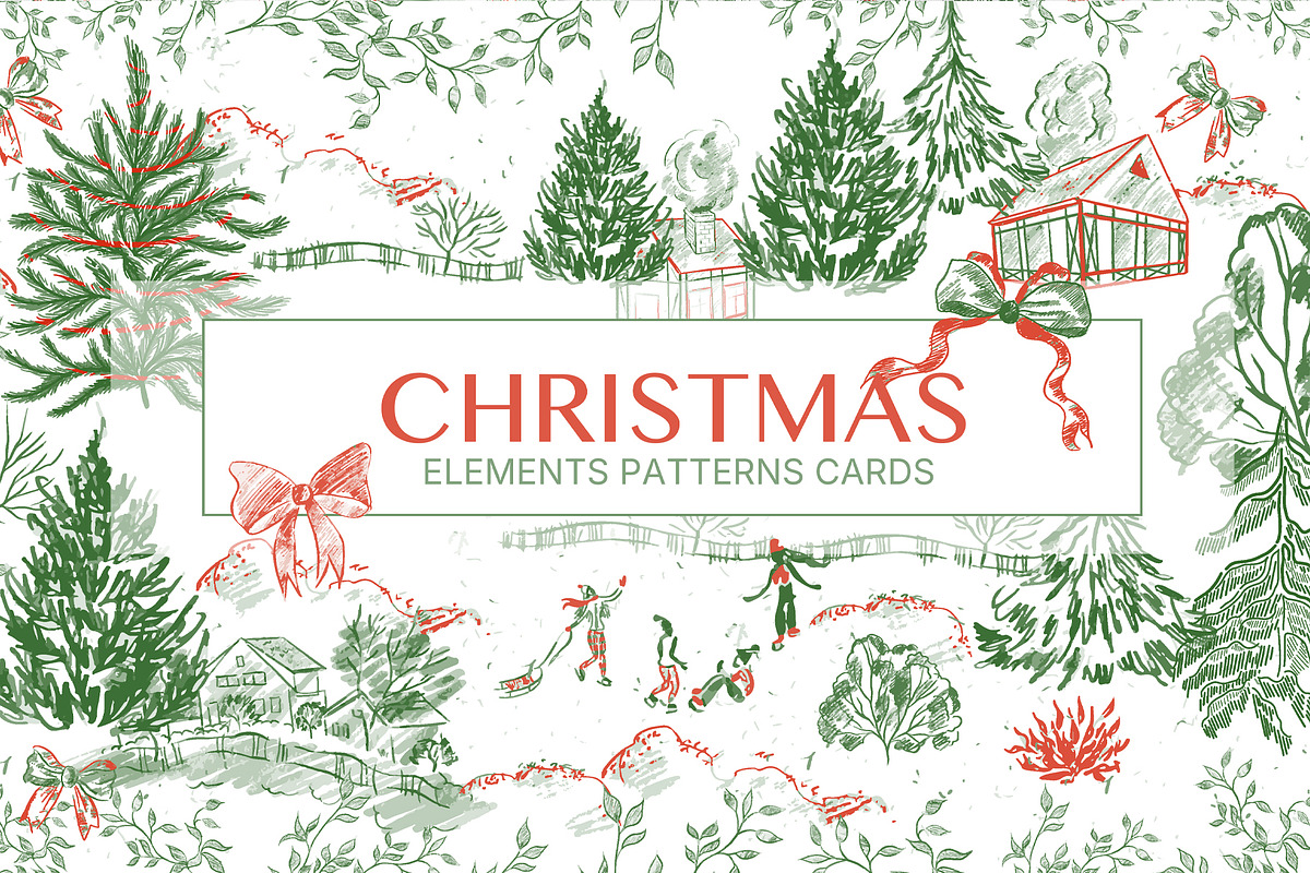 CHRISTMAS IN RED GREEN WHITE, an Object Graphic by Knopazyzy (Photo 1 of 15)
