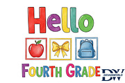 Back to School Hello Fourth grade, an Illustration by Designworld (Thumbnail 1 of 3)