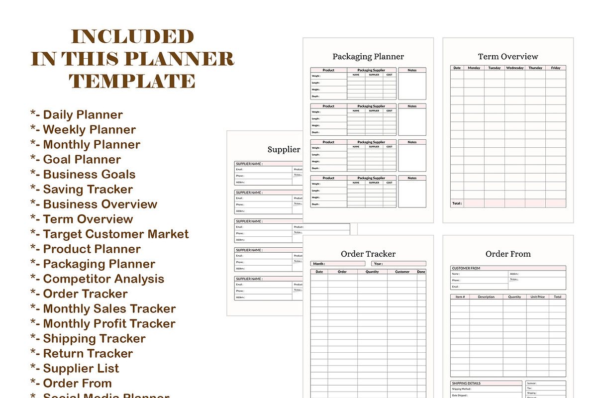 Business Planners Bundle CANVA, a Stationery Template by DesignByStore (Photo 2 of 5)