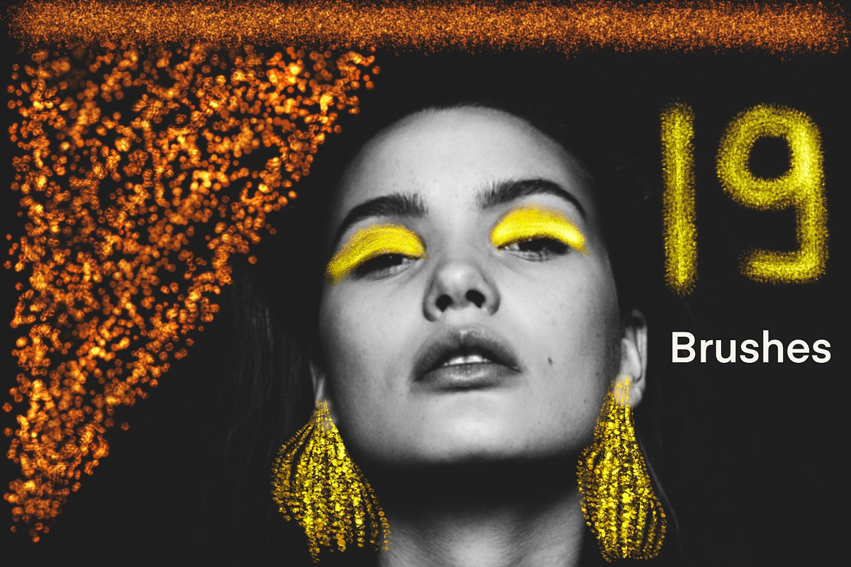 Procreate Brushset Glitter Metallic, a Brush Add-On by Zmapist (Photo 2 of 2)