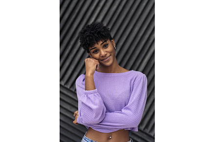 Beautiful Young Afro Girl Portrait