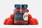 Jam Jar Mockup, a Product Mockup by OneVectorStock (Thumbnail 1 of 2)