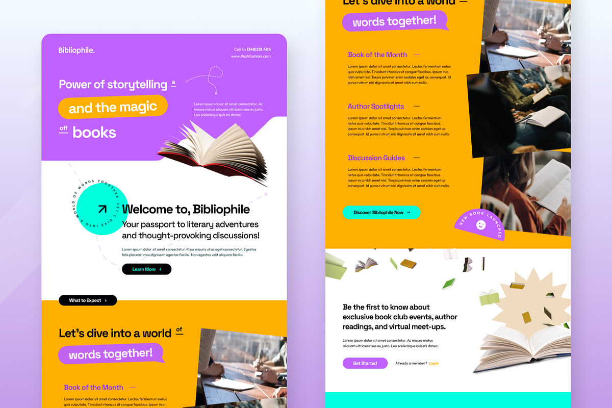Book Club Email Newsletter, a Templates & Theme by SquidPixey (Photo 3 of 6)