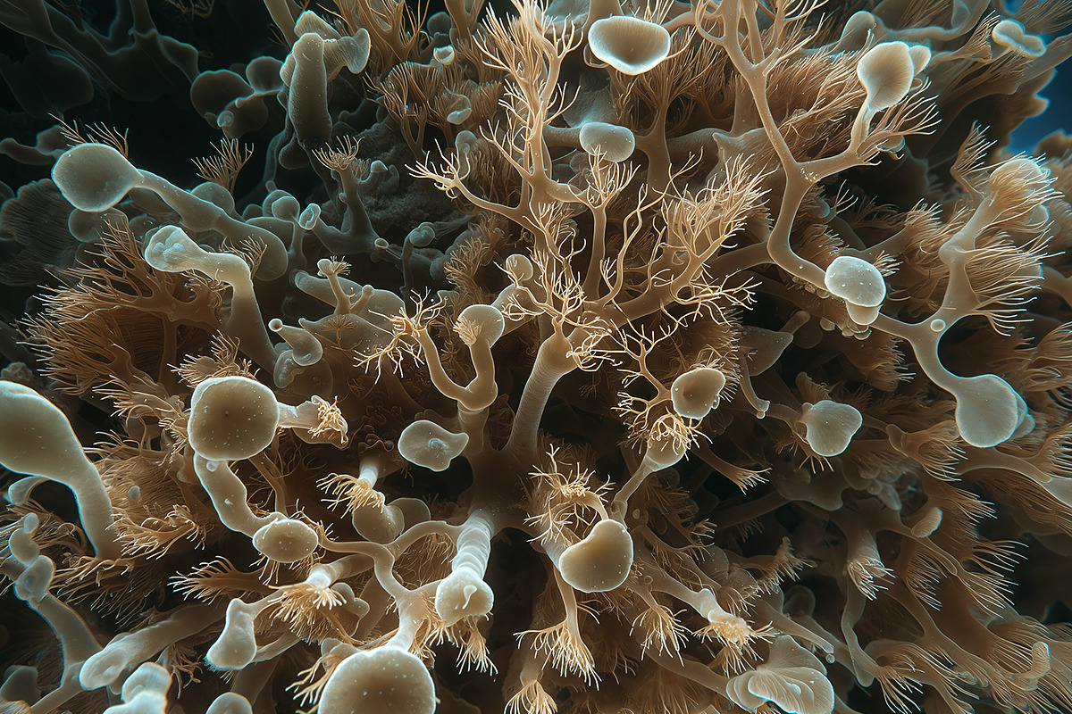 72 Microscopic Fungi Backgrounds, a Background Graphic by h.utomo (Photo 39 of 72)