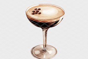 Espresso Martini Illustration