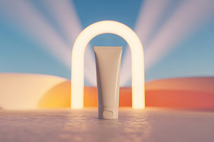 Cosmetic cream tube illuminated, a Beauty & Fashion Photo by Salman Shop