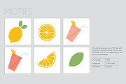Digital Paper Pack Sweet Lemons, a Pattern Graphic by Akwadesign (Thumbnail 3 of 7)