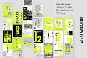 A3 Basic Layout Template Pack