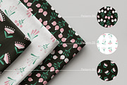 Vintage Flower Pattern Collection, a Pattern Graphic by Asya Melkonyan Patterns (Thumbnail 3 of 15)