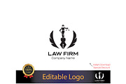 Editable Law Firm Logo Design, a Branding & Logo Template by YUDesignStore (Thumbnail 1 of 7)